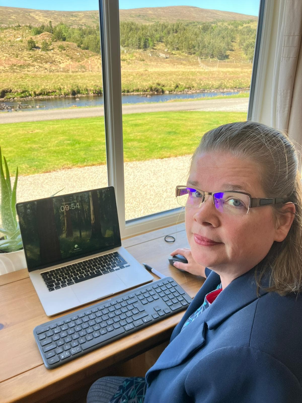 Professional at work with attention to detail